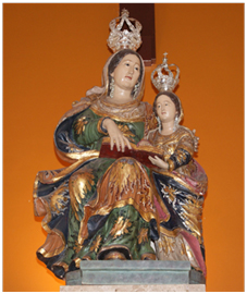 Imagem de Sant'Ana venerada na Paróquia de Sant'Ana do Rio Vermelho